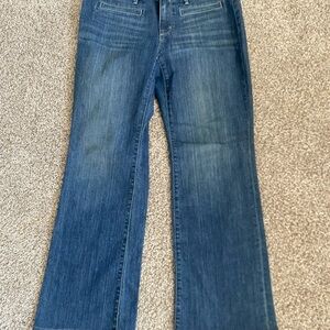 Ann Taylor Women's Indigo Wide-Leg Jeans